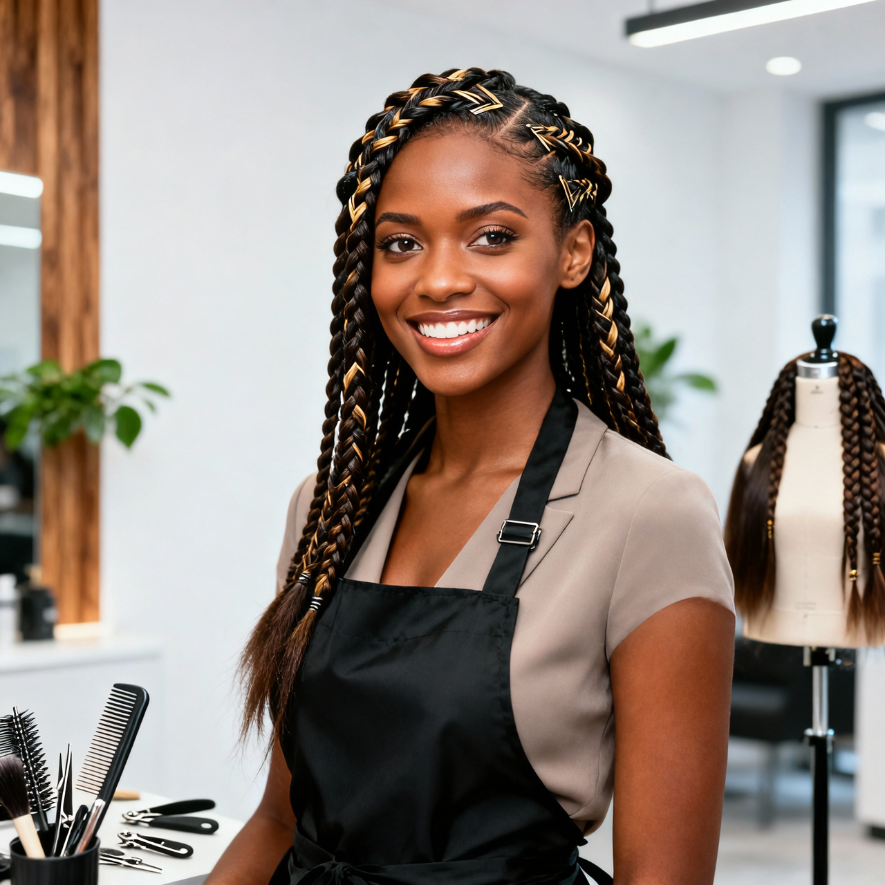 Professional braiding work showcase